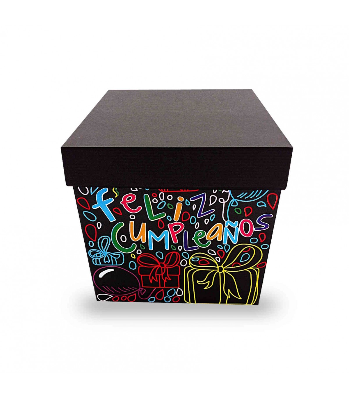 Eliminar esta sencillo Cajas para Regalos Caja Cartón Decorada Feliz Cumpleaños | Fiestas Charly